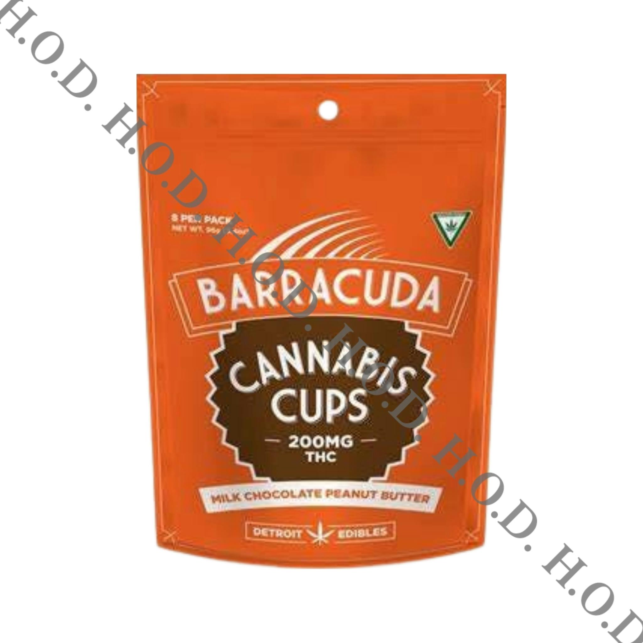Detroit Edibles Milk Chocolate Peanut Butter Barracuda Cannabis Cups