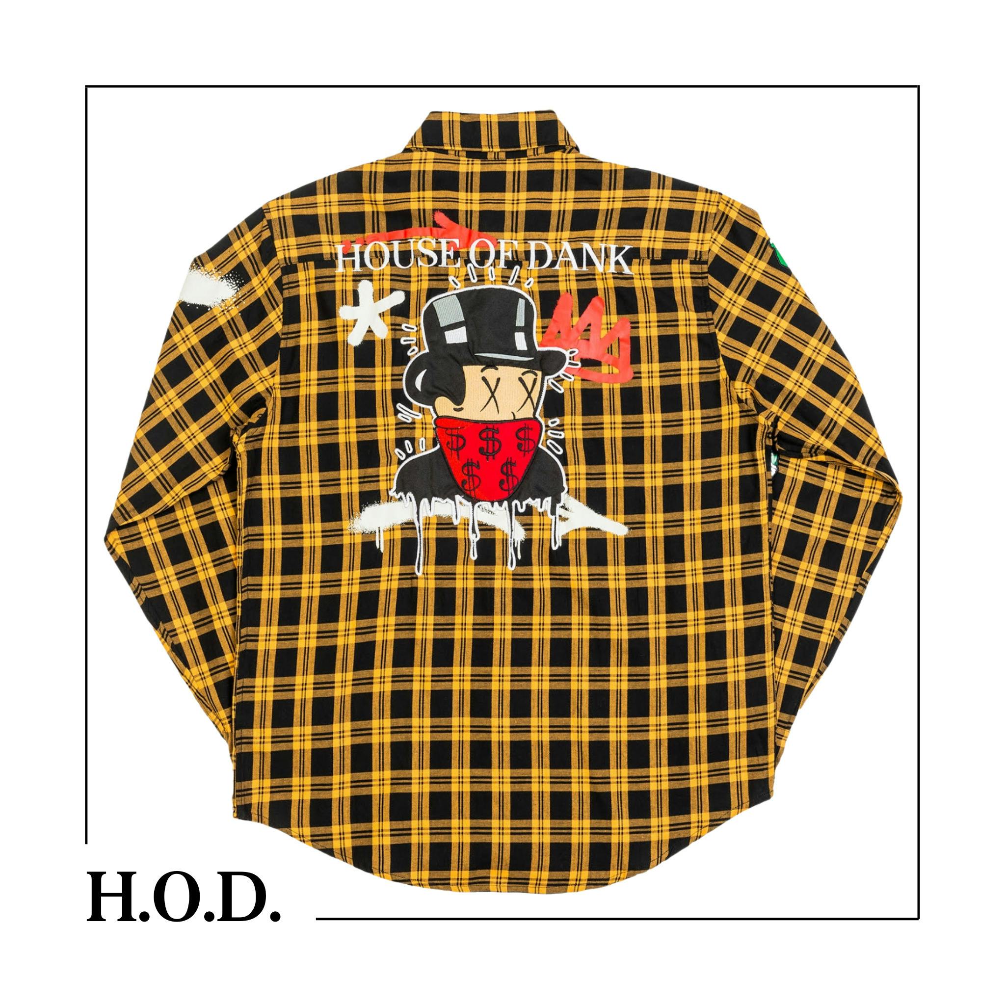 H.O.D. x OG Comfy Yellow Street Art Flannel S