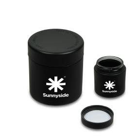 Sunnyside* Matte Black Glass Jar