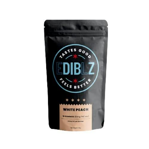 DIBZ White Peach Gummies 100mg (10ct)