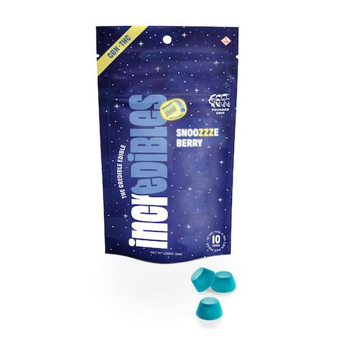 Incredibles Snoozzzeberry Indica Gummies 50mg (10ct)