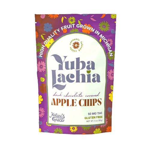 Yubalachia Dark Chocolate Covered Apple Chips 50mg (1ct)