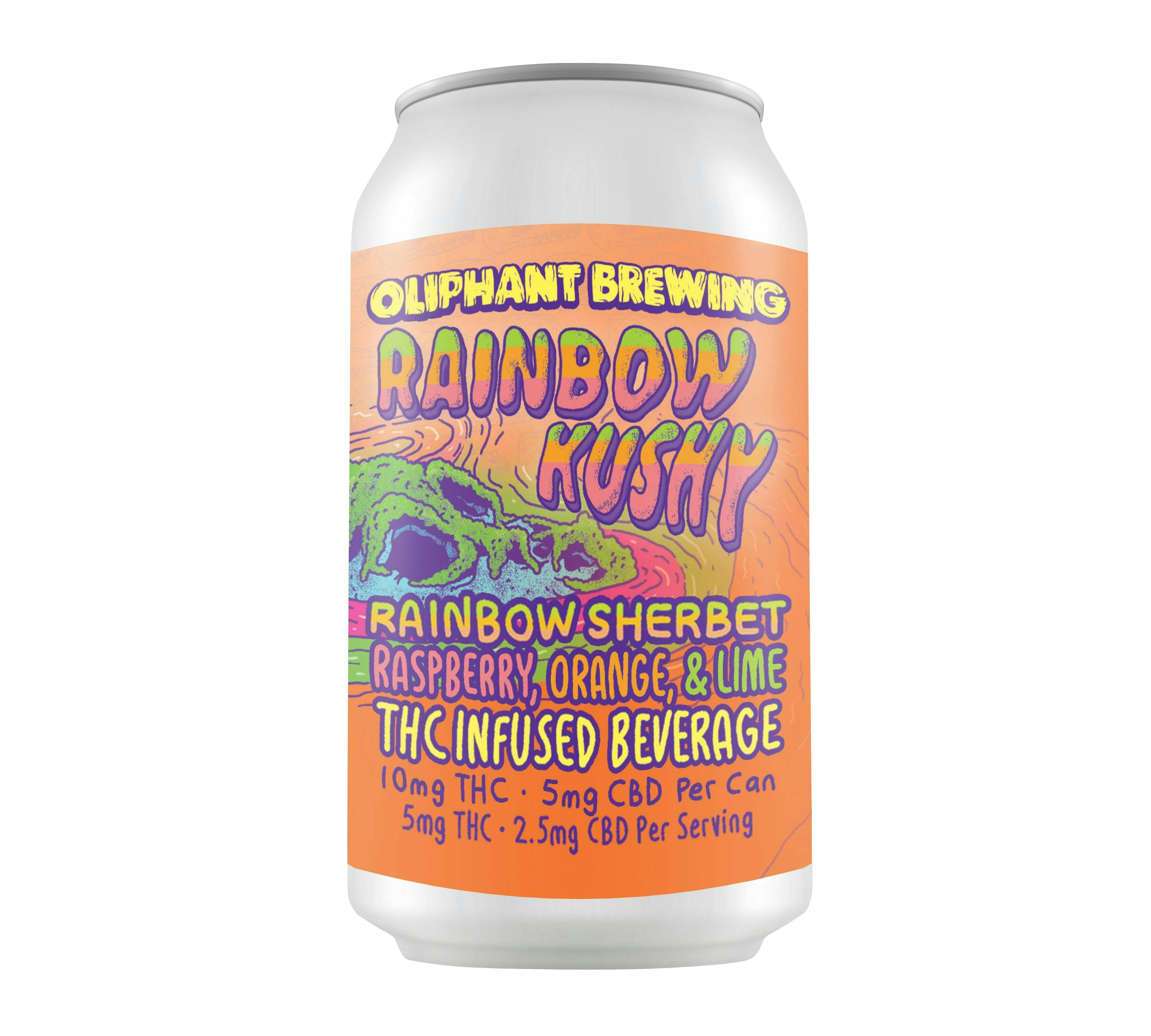 Oliphant Brewing - Rainbow Kushy - 10mg THC + 5mg CBD at Off the Path Cannabis Dispensary