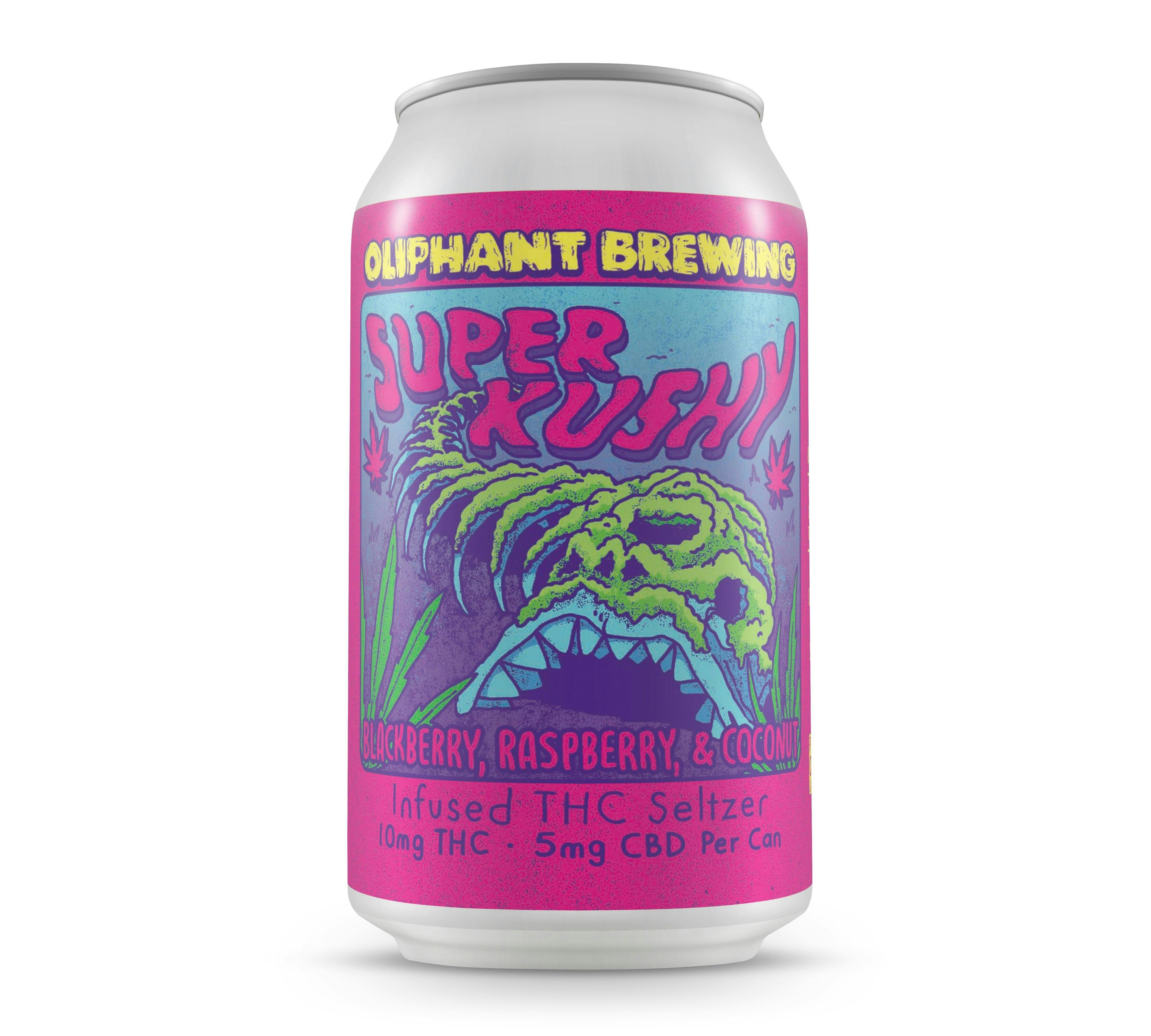 Oliphant Brewing - Super Kushy - 10mg THC + 5mg CBD at Off the Path Cannabis Dispensary