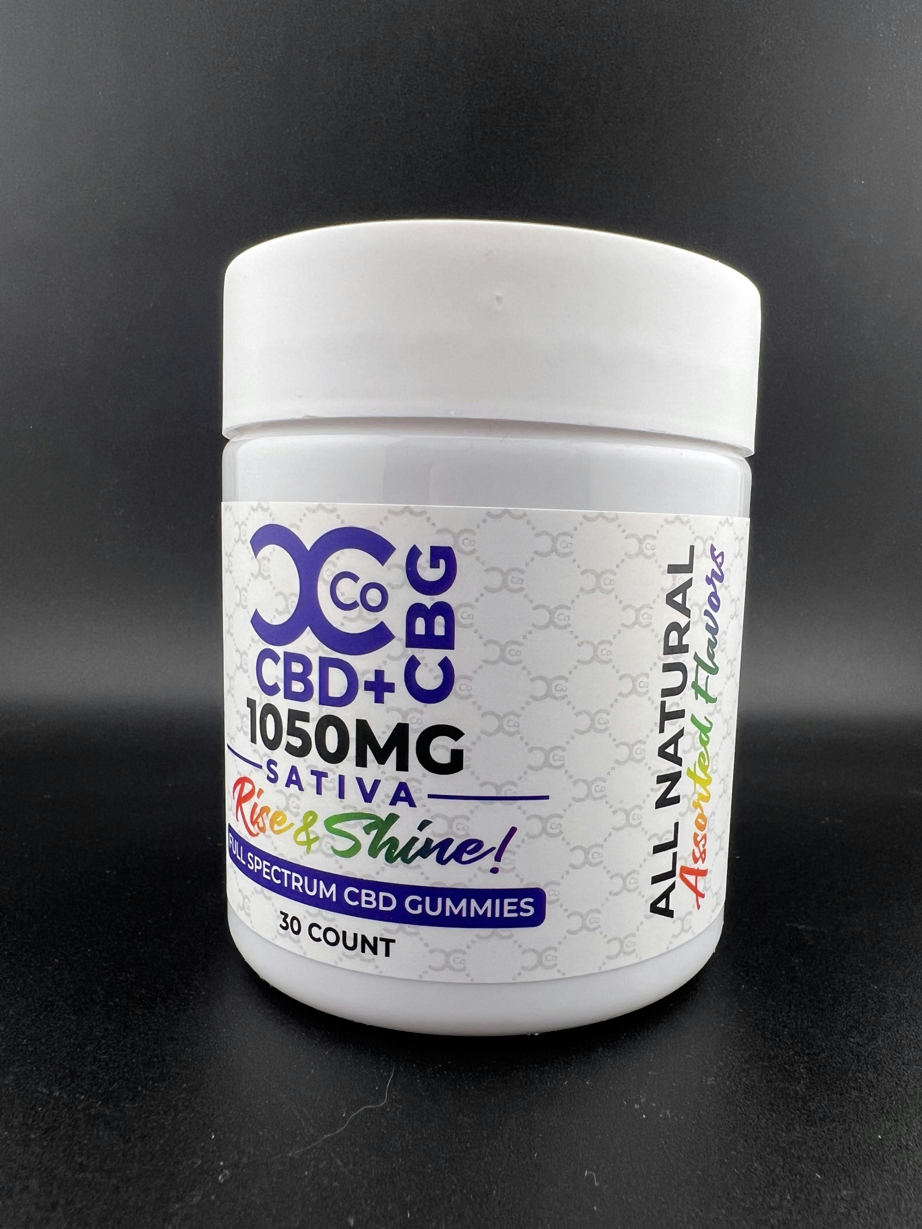 CCCo - Rise & Shine - 25mg CBD 10mg CBG Gummies - Assorted - 30ct