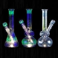Chameleon Glass - Chameleon Water Pipes - 12" Straight Base
