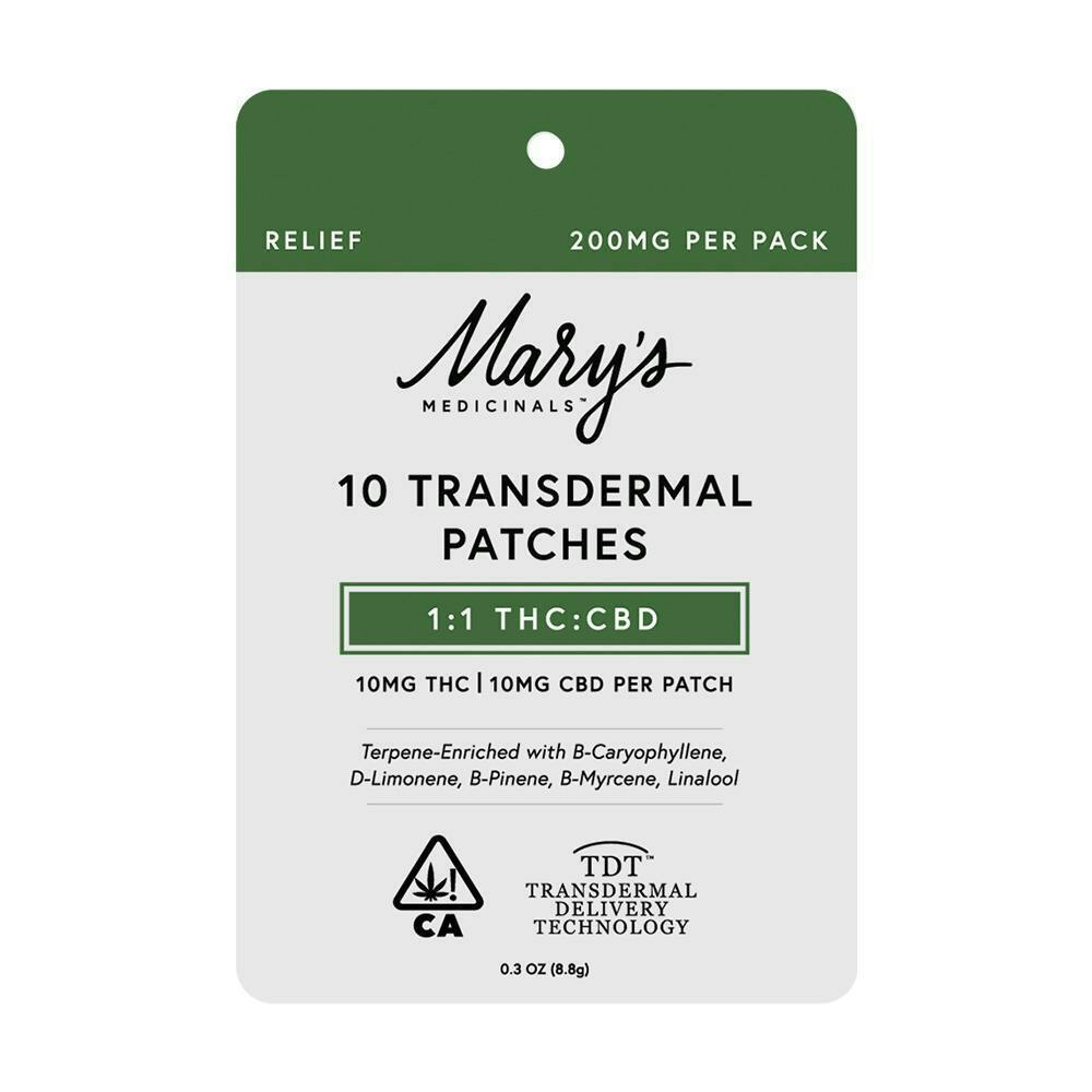 Mary's Medicinals - Mary's Patch 10pk - Formula 3:2:1 10pk