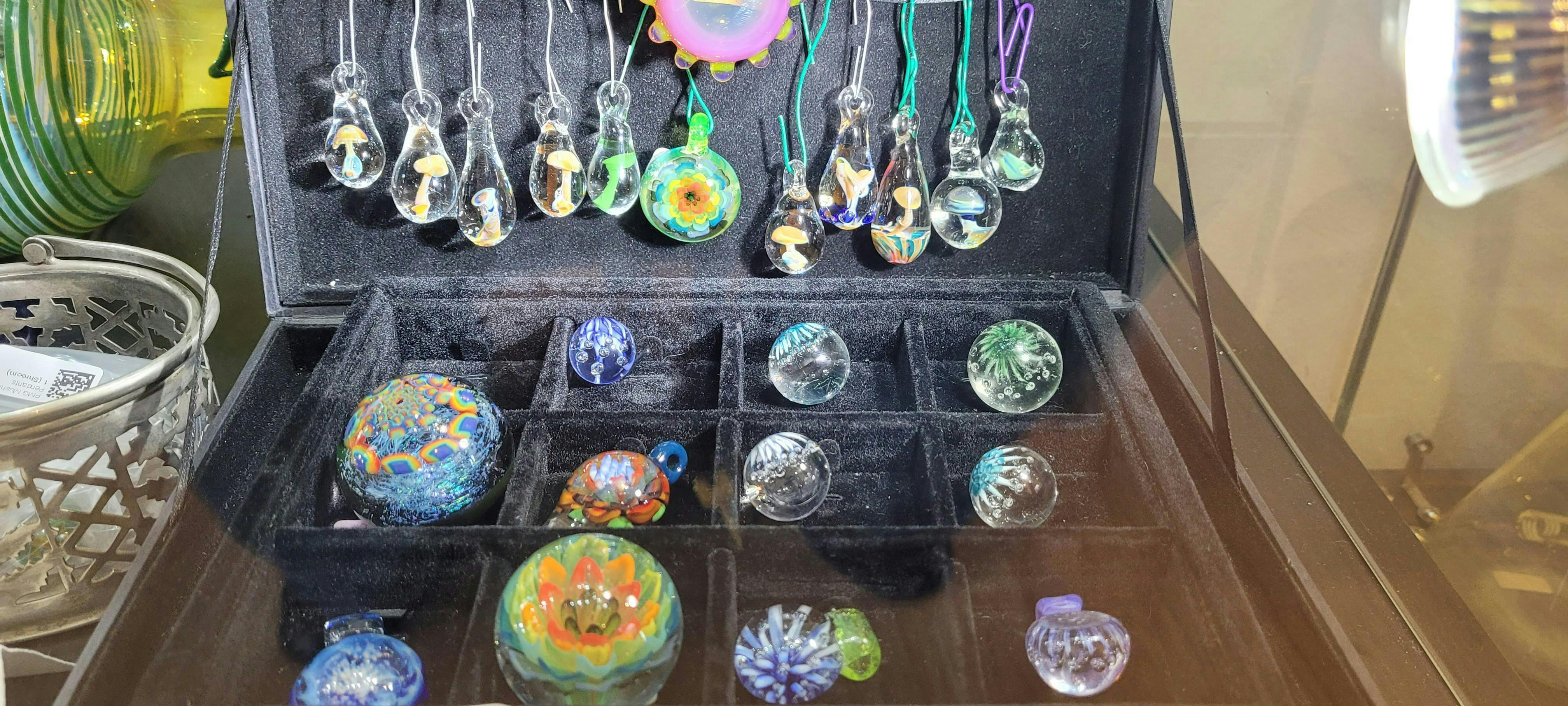 Preston Metter Glass - PMG Mushroom Pendants - Shroom