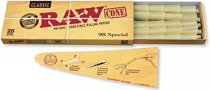 RAW Classic Pre-Roll Cone (King Size) - 20 pk