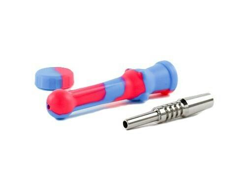 Silicone Honey Straw Titanium Tip (14mm)