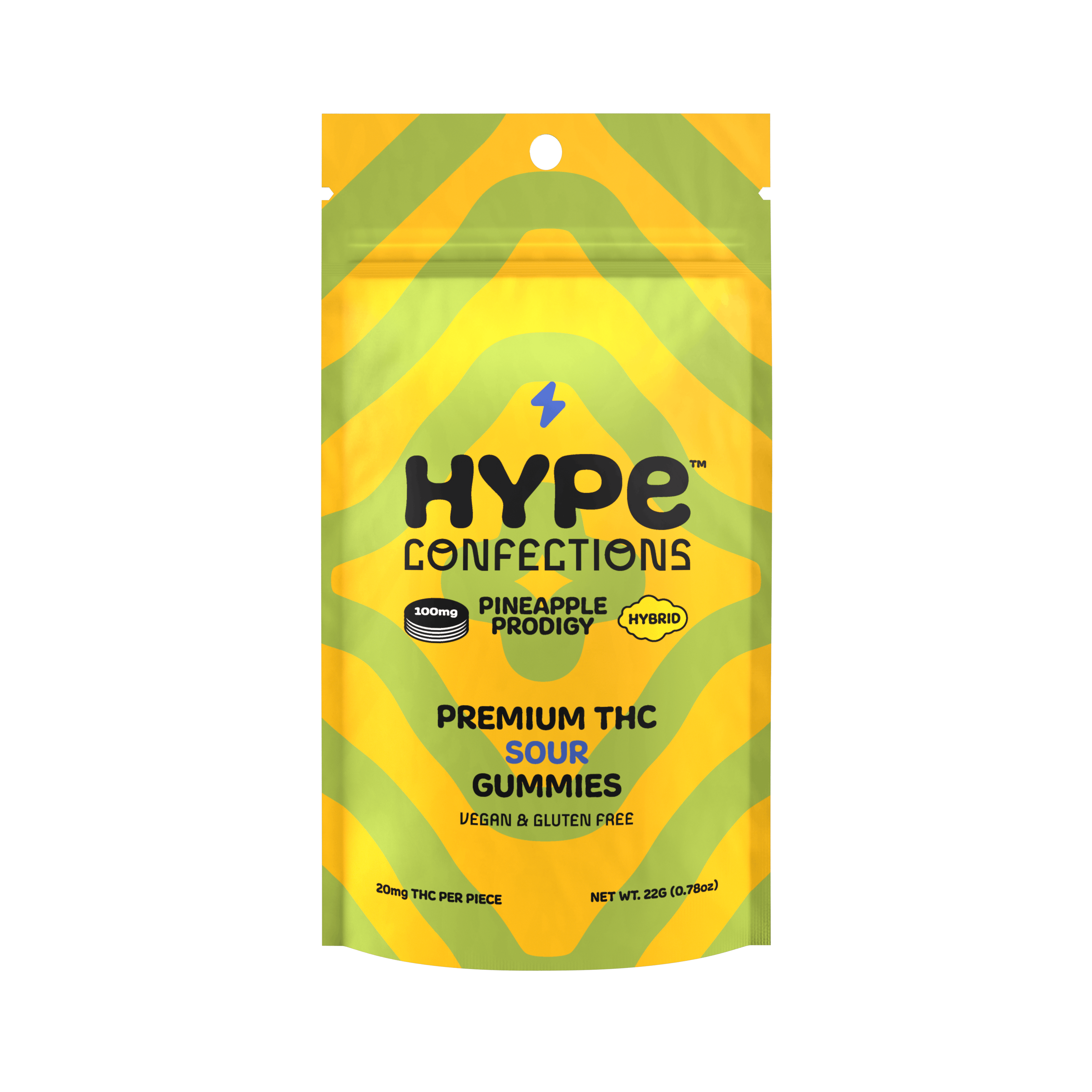 Pineapple Prodigy 100mg - Hybrid Gummies