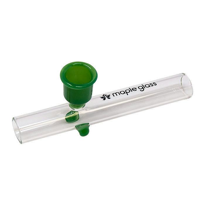 Maple Glass Jade Glass Pipe 4.5 Inches
