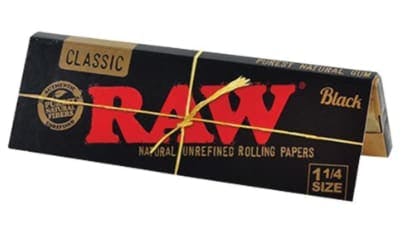 RAW BLACK 1.25 ROLLING PAPER