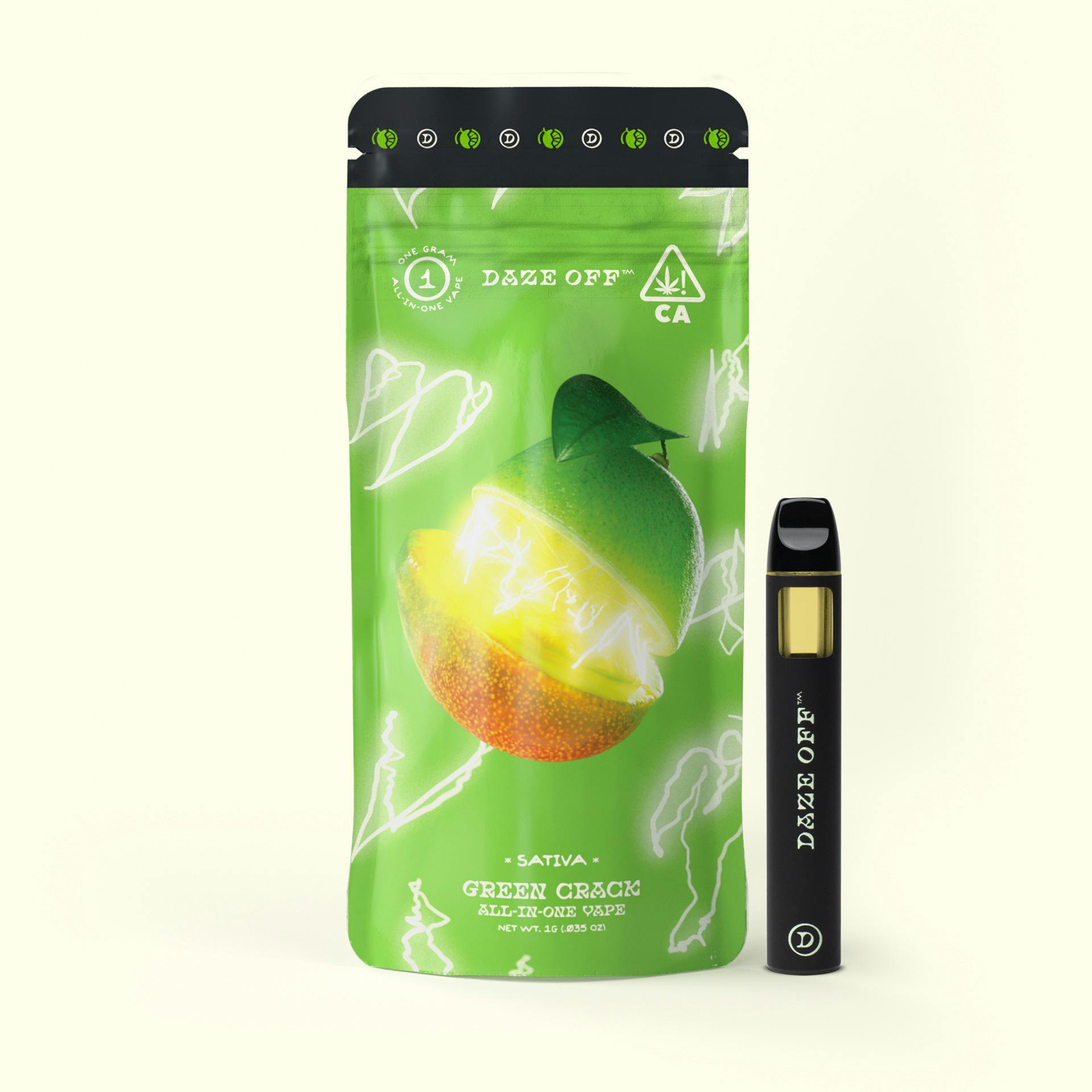 DAZE OFF GREEN: Daze Off Green Crack All in One Vape