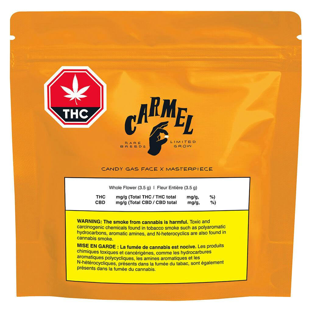 Carmel - Candy Gas Face x Masterpiece Whole Flower - 3.5g