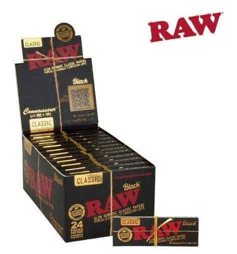 RAW - Black Natural Unrefined - 1.25" Artisan Papers