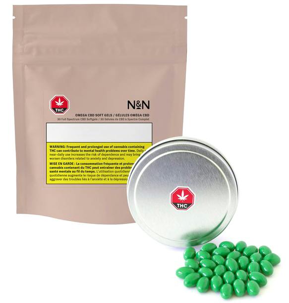 Noon & Night - Omega 30 mg CBD Soft Gels - 30 caps