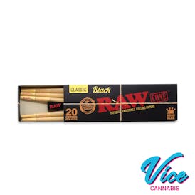 RAW Black Cones King Size 20pk