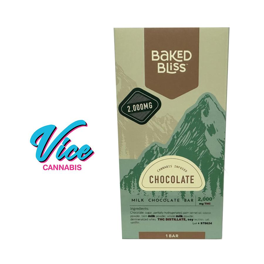 Baked Bliss: Milk Chocolate Bar - 2000mg