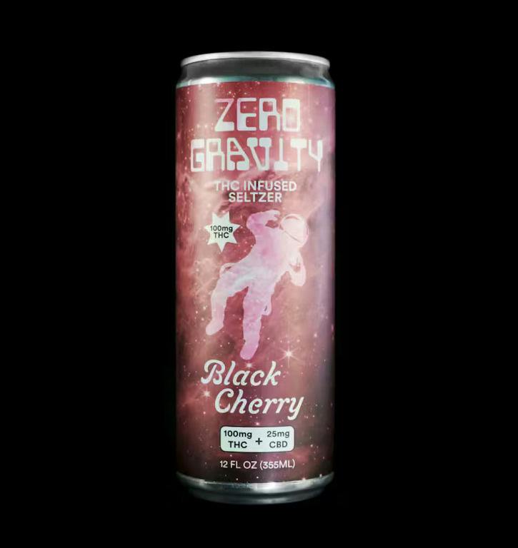 Zero Gravity: Black Cherry Seltzer 4:1 - 100mg