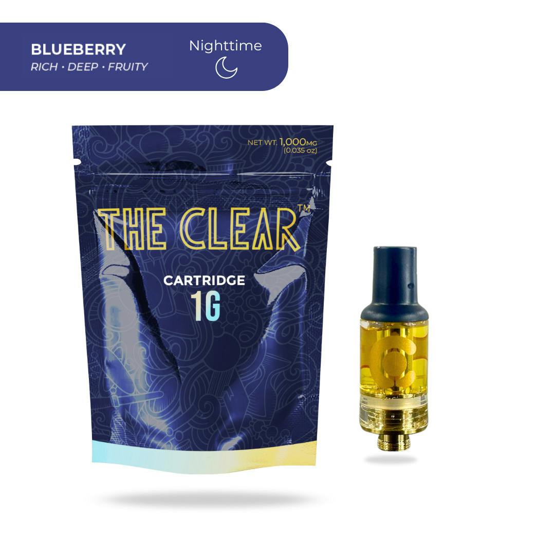 The Clear: Vape | Blueberry | Cartridge | 1g