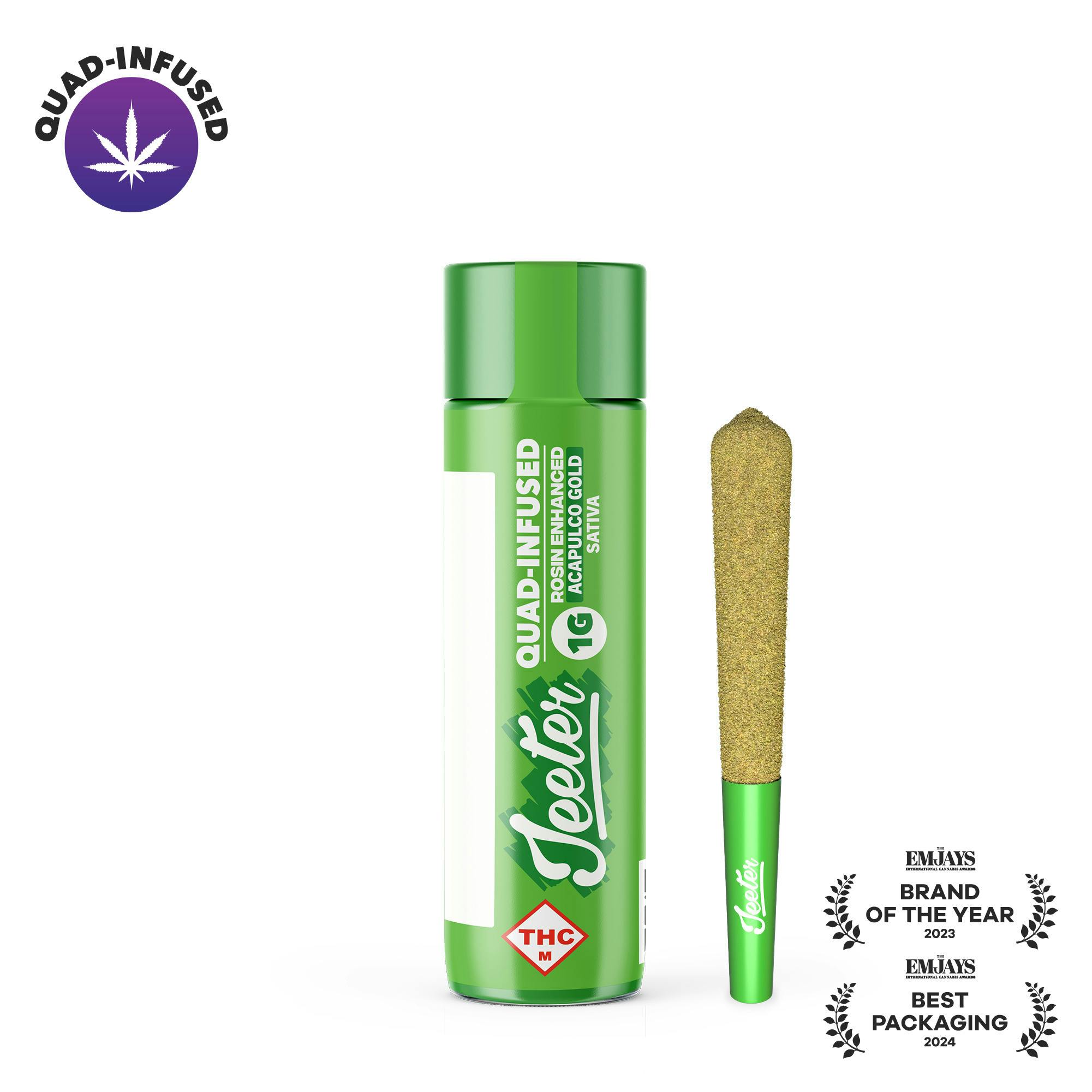 Jeeter: Quad Infused Pre-Roll | Acapulco Gold