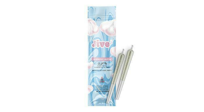 Jive - Blueberry Muffin 0.5g 2pk Prerolls | Indica-Leaning Hybrid | 30.6% THC