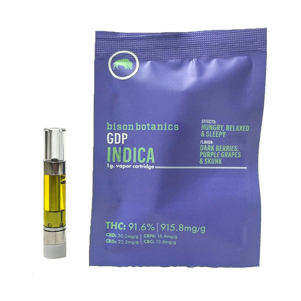 Bison Botanics - Tiger's Blood 1g Cart | Indica | 96% THC