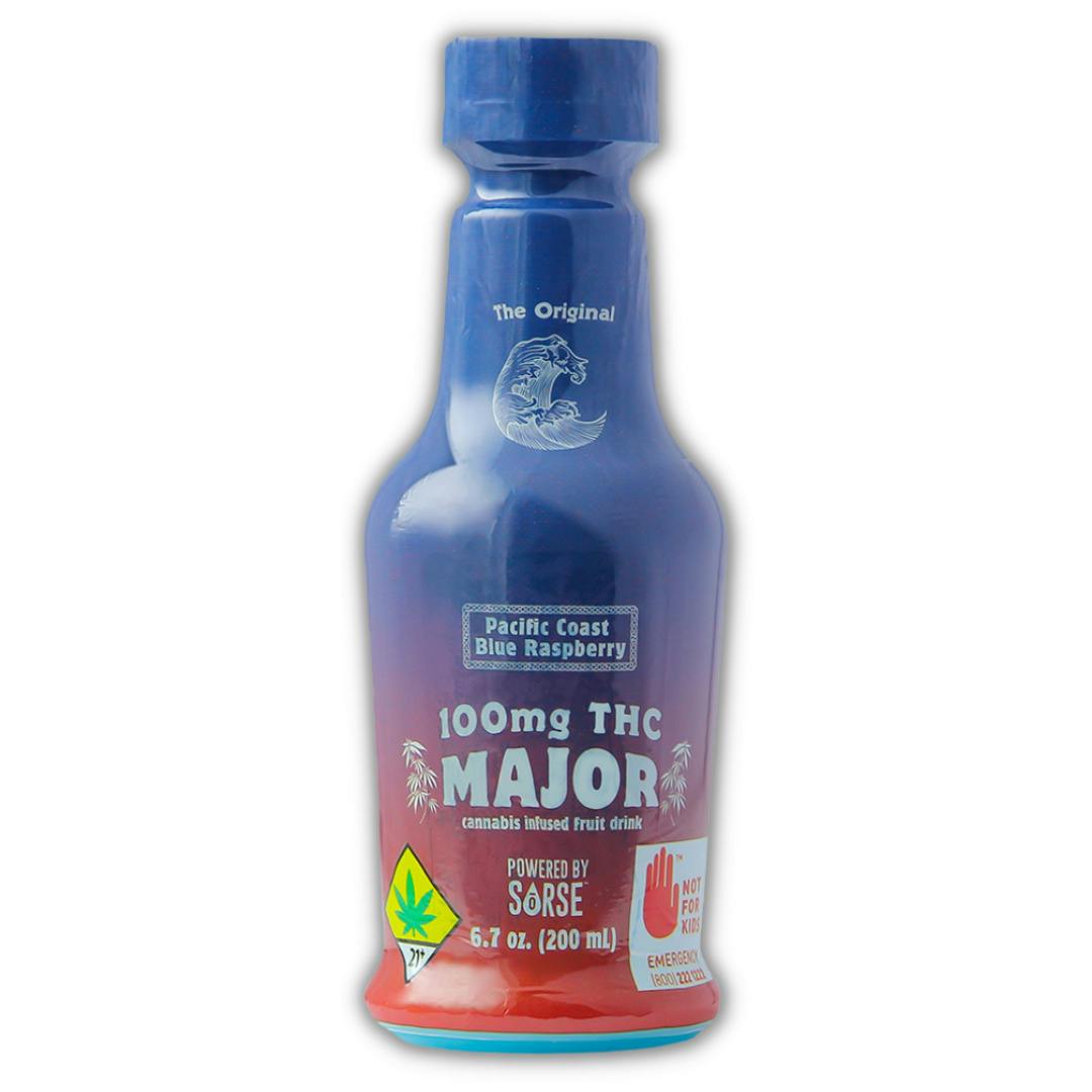 Blue Raspberry 100mg Infused Drink (Majors)