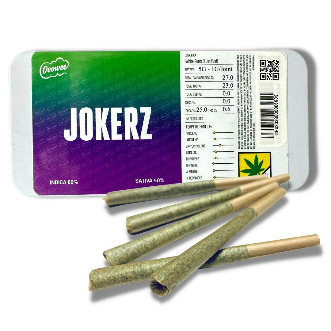 Key Bump 5pk/5g Juiced Flavored Infused Pre Roll (Ooowee)