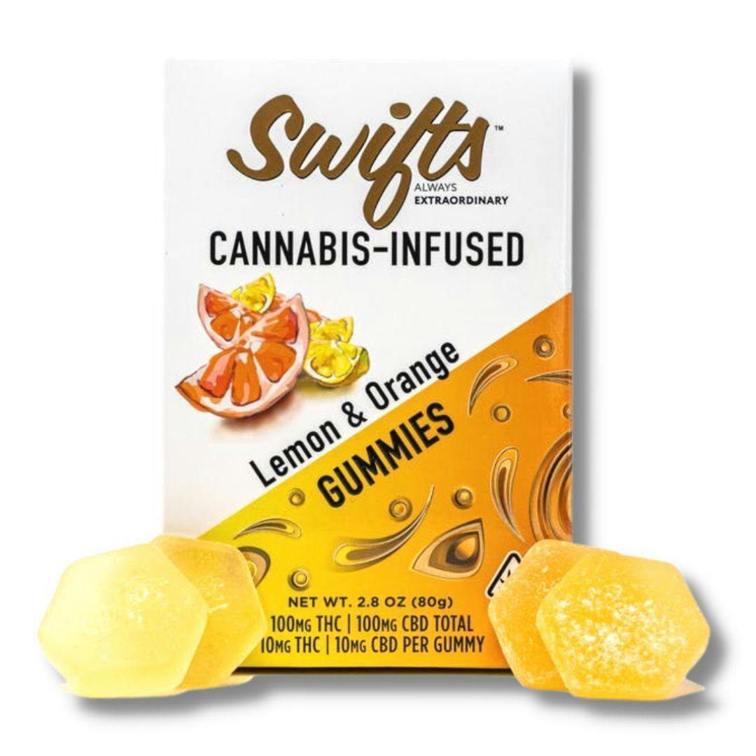 Cherry & Black Raspberry 100mg Gummy Edibles (Swifts)