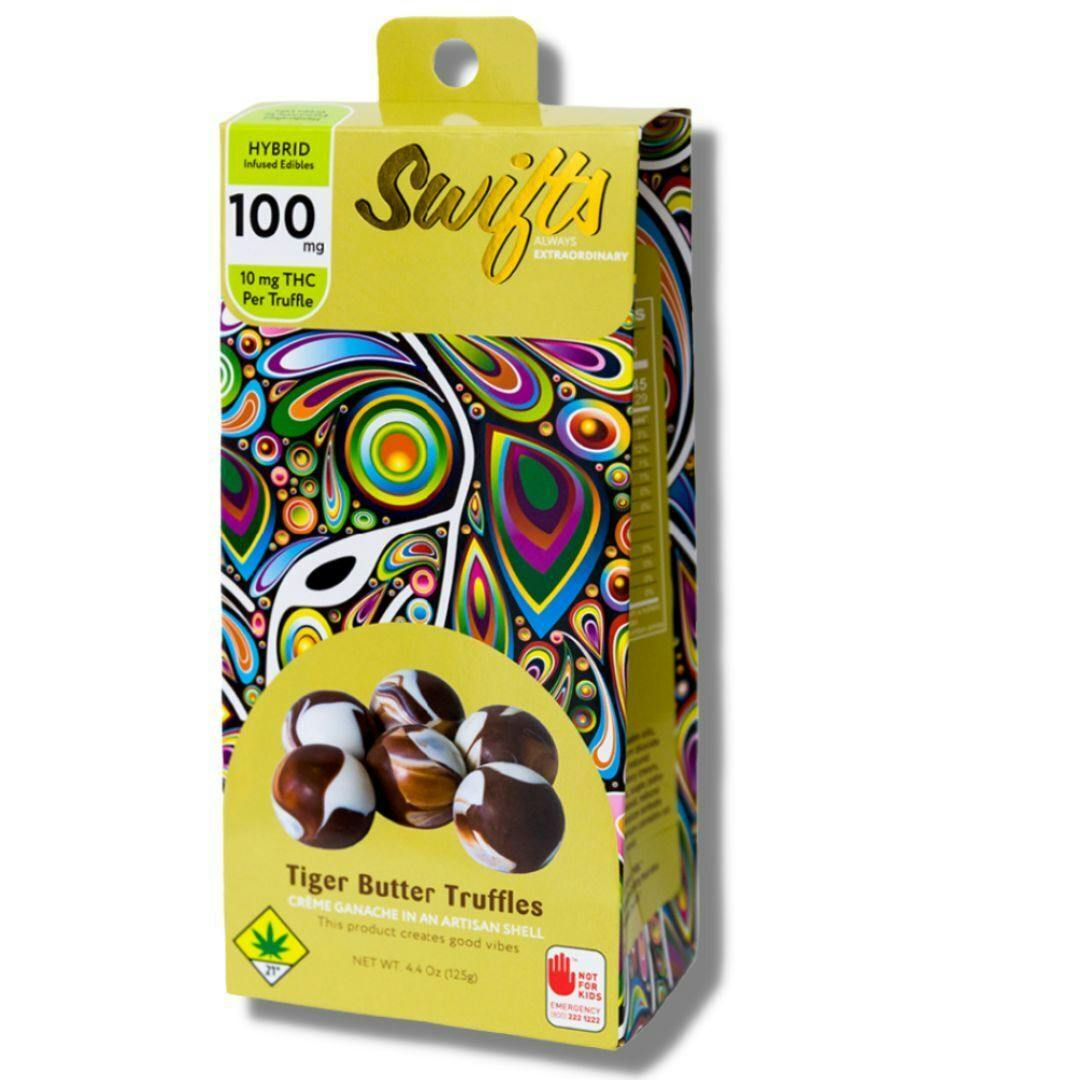 Tiger Butter Hybrid 100mg 10pk Truffle Edible (Swifts)