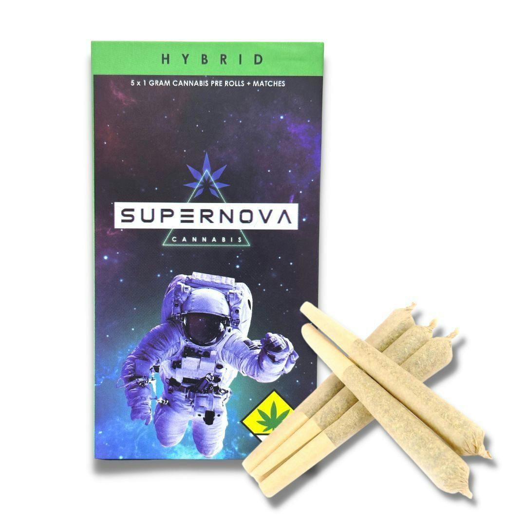 White Gelato 5pk/5g Pre Roll (Supernova)