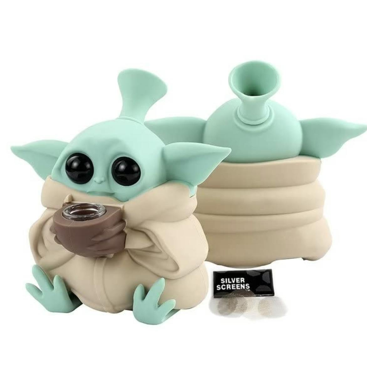 BONG - SILICONE - BABY YODA - SITTING