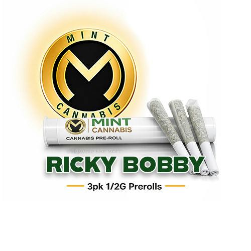 Mint Premium 0.5g/3pk Prerolls - Ricky Bobby