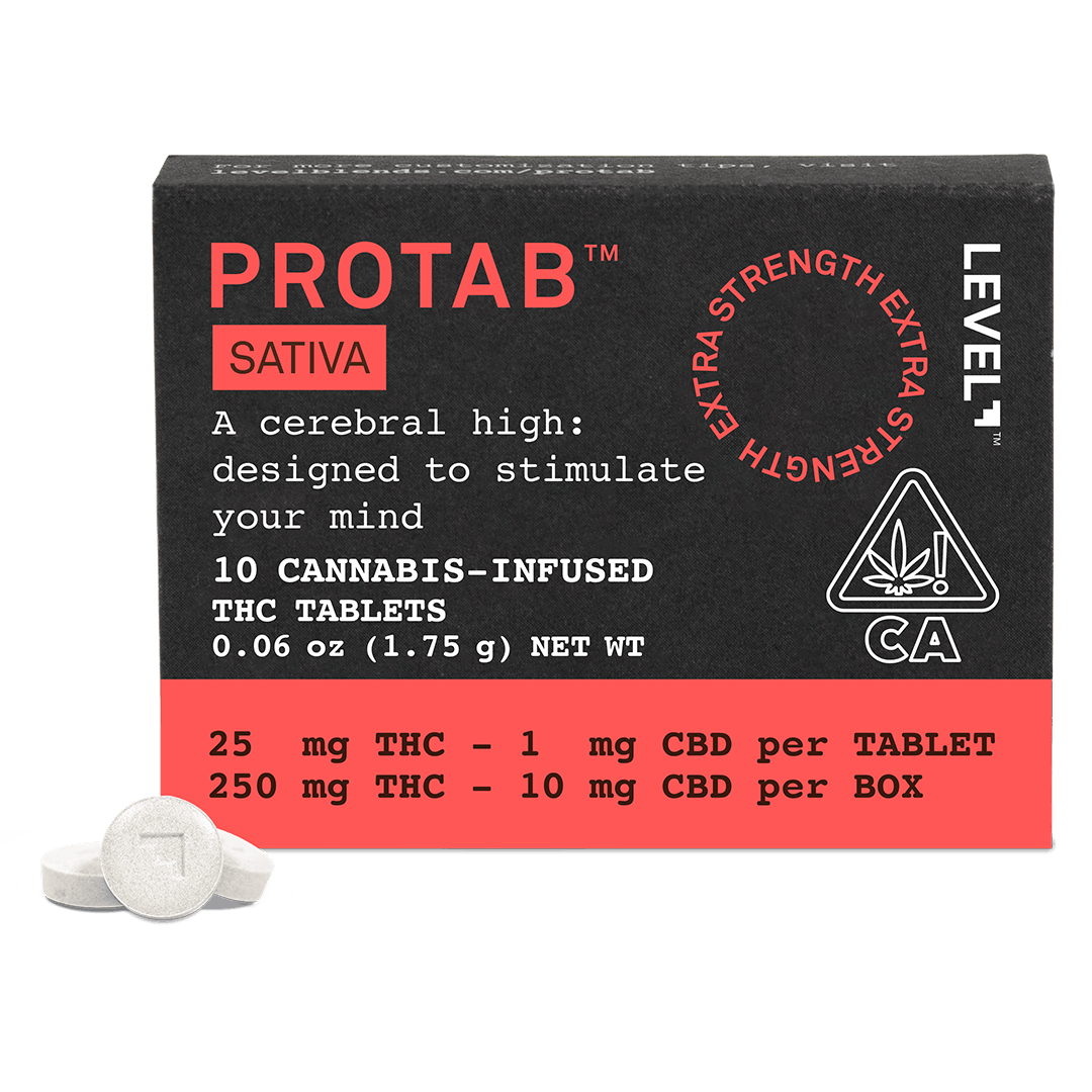 PROTAB | Sativa Tablets 25:1 THC:CBD | 250mg | 10ct | 25mg/ea
