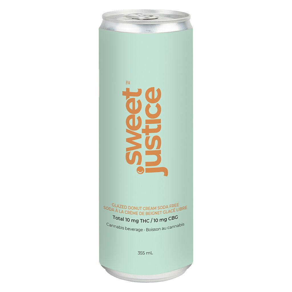 Sweet Justice - Glazed Donut Cream Soda Free 10 +10 CBG - 355ml