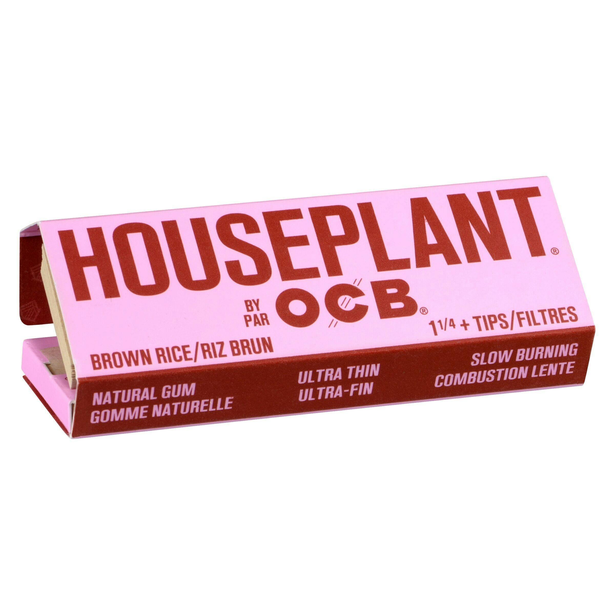 Houseplant by OCB - Brown Rice 1 1/4 + Filters - 100 Pack