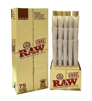 Raw Organic Natural Unrefined Pre-rolled Kingsize Cones