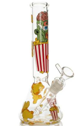 Red Eye Glass Movie Night Bong