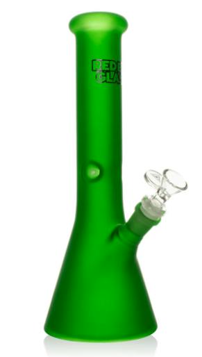Red Eye 12" Glass Frosted Beaker Base Bong Assorted Colours