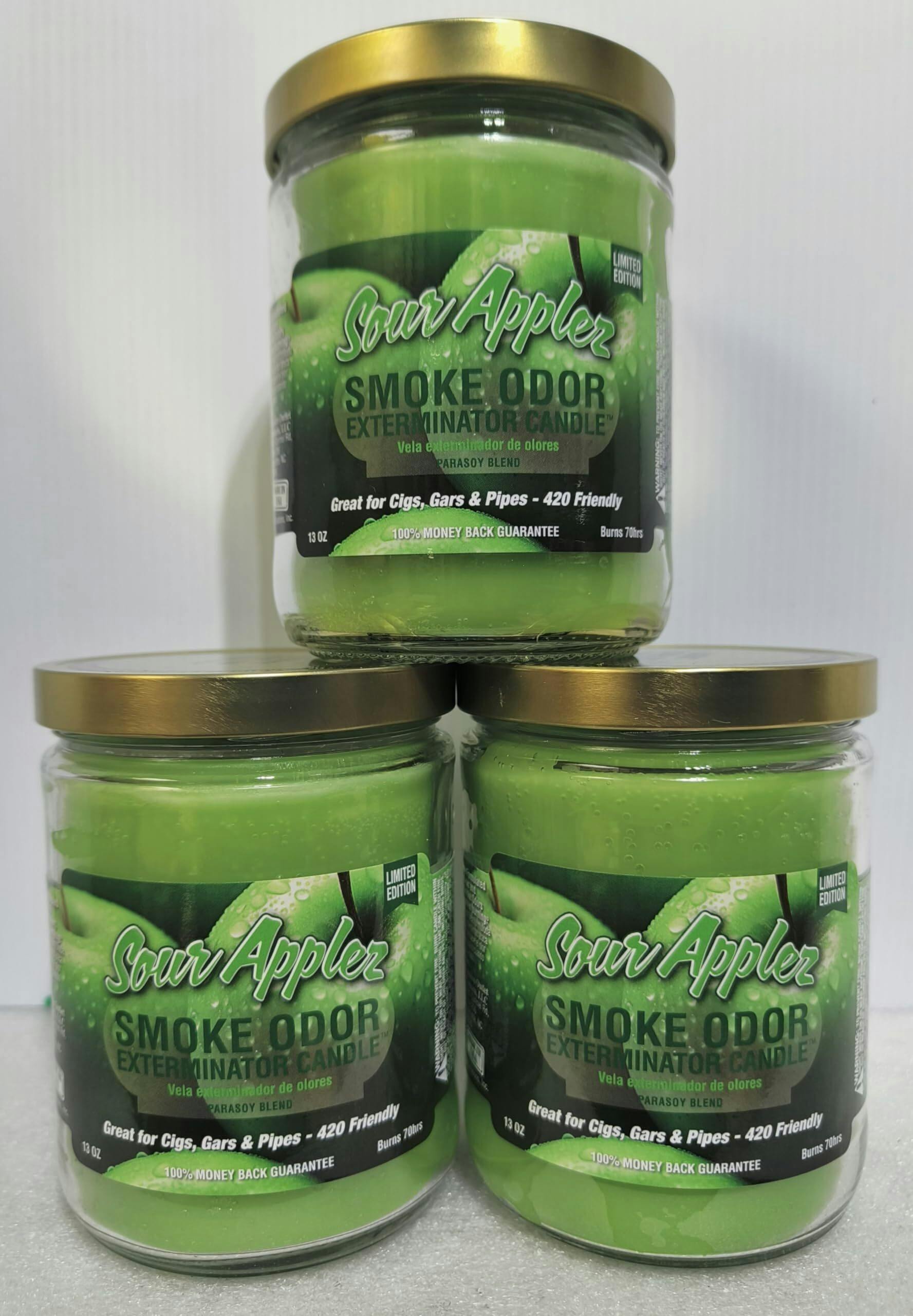 SMOKE ODOR SOUR APPLE 130Z CANDLE