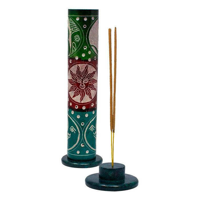 ROUND TOWER INCENSE HOLDER RASTA