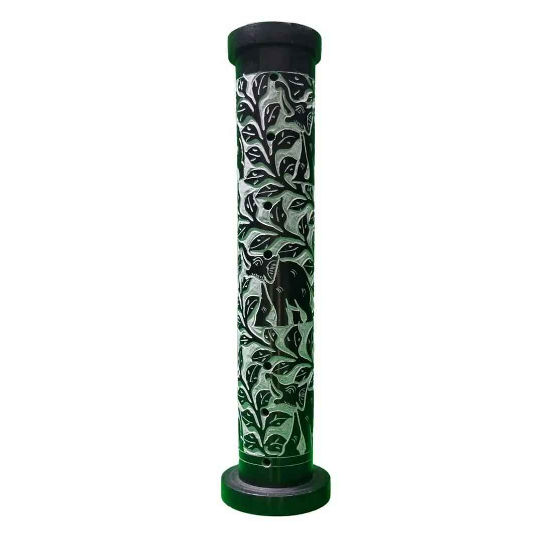 ROUND TOWER INCENSE HOLDER NATURE INSPIRED