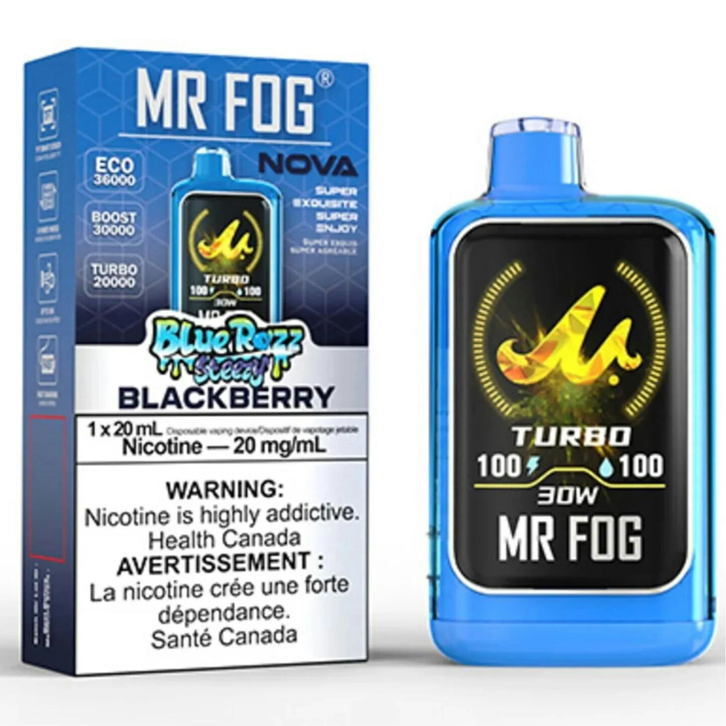 MR FOG NOVA 36K MB EXCISE Blue Razz Steezy Blackberry