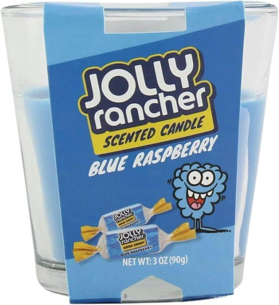 CANDLE JOY JOLLY RANCHER BLUE RASPBERRY SCENTED CANDLE