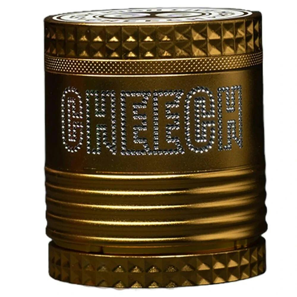 CHEECH METAL GRINDER 4 PIECE GRIPPER BLACK/GOLD