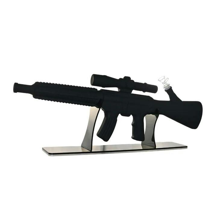THUNDERSTRIKE FROSTED GLASS BONG 24" BLACK