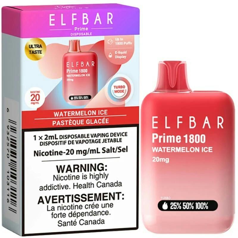 ELFBAR PRIME 1800 MB EXCISE WATERMELON ICE