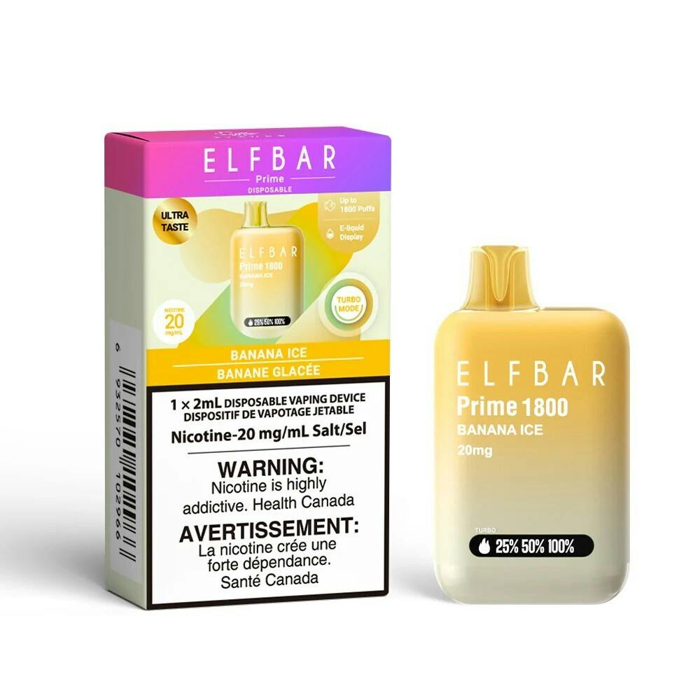 ELFBAR PRIME 1800 MB EXCISE BANANA ICE